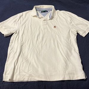 💥50% sale💥Tommy Hilfiger white polo size L. E#556